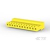 Te Connectivity Board Connector, 12 Contact(S), 1 Row(S), Female, 0.156 Inch Pitch, Idc Terminal, Locking, Yellow 4-640427-2
